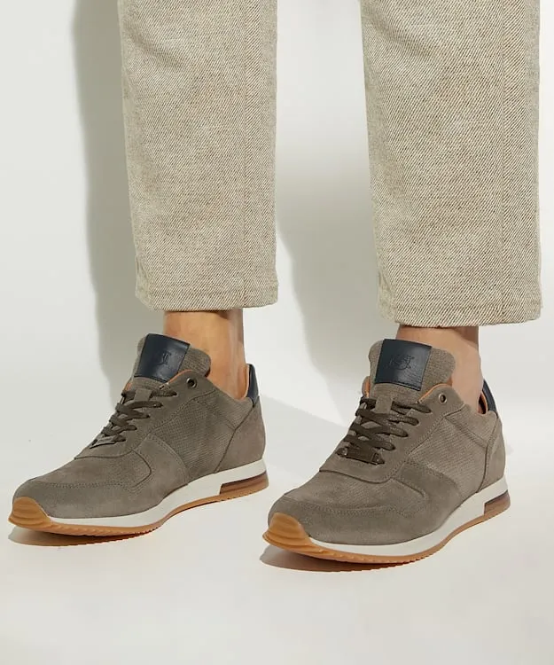 Men Dune London Trainers LaceUp Runner Trainers Grey