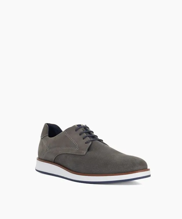 Men Dune London Wide Fit Shoes Wide Fit Lace Up Shoes Grey