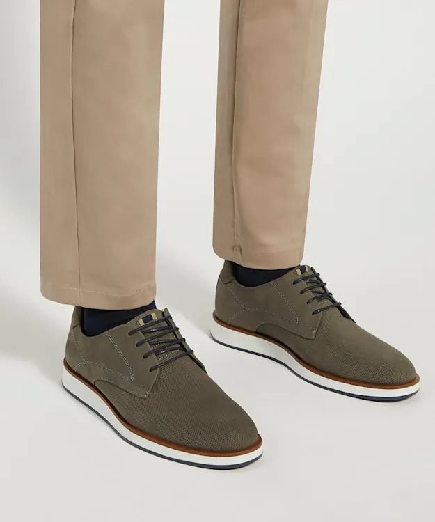 Men Dune London Wide Fit Shoes Wide Fit Lace Up Shoes Grey