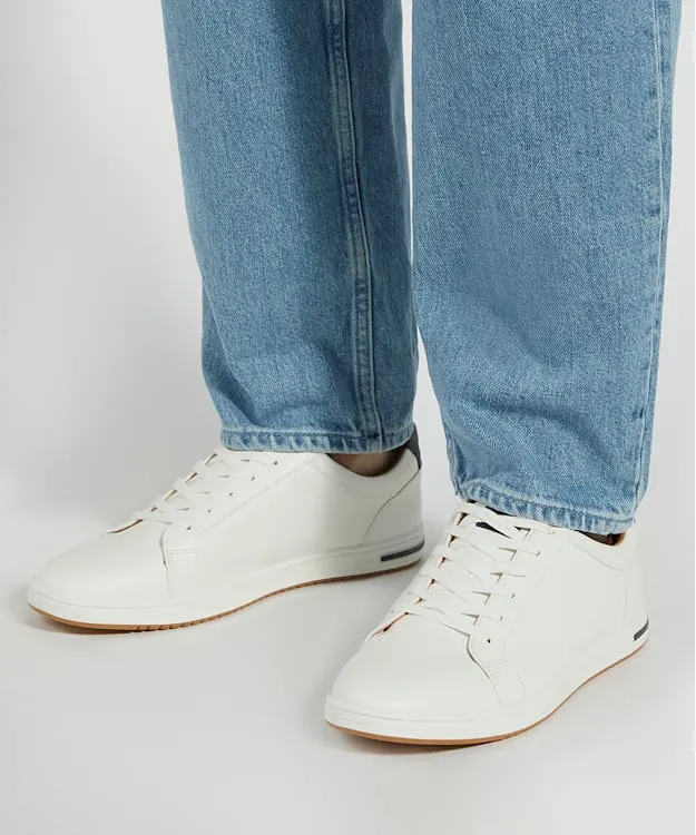 Men Dune London Wide Fit Shoes Wide Fit Trainers White