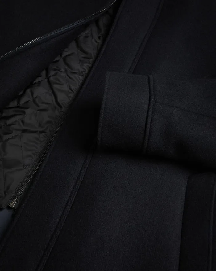 Men EDERSON 8211 Wool Blend Funnel Neck Coat Navy Ted Baker Coats and Jackets Men EDERSON 8211 Wool Blend Funnel Neck Coat Navy Ted Baker Coats and Jackets