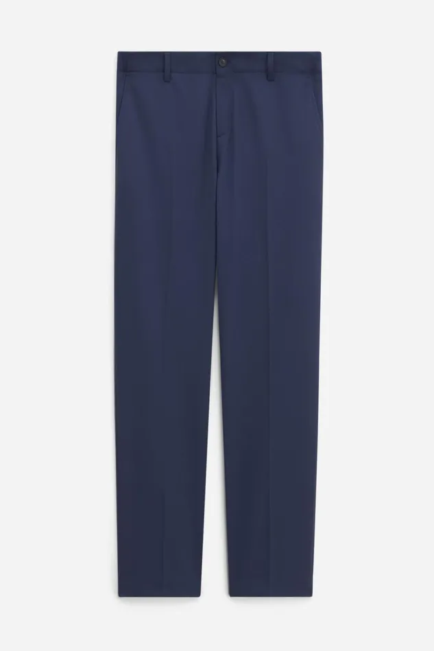Men Elastic Waist Tailored Trousers Dusk Blue Filippa K Tailoring
