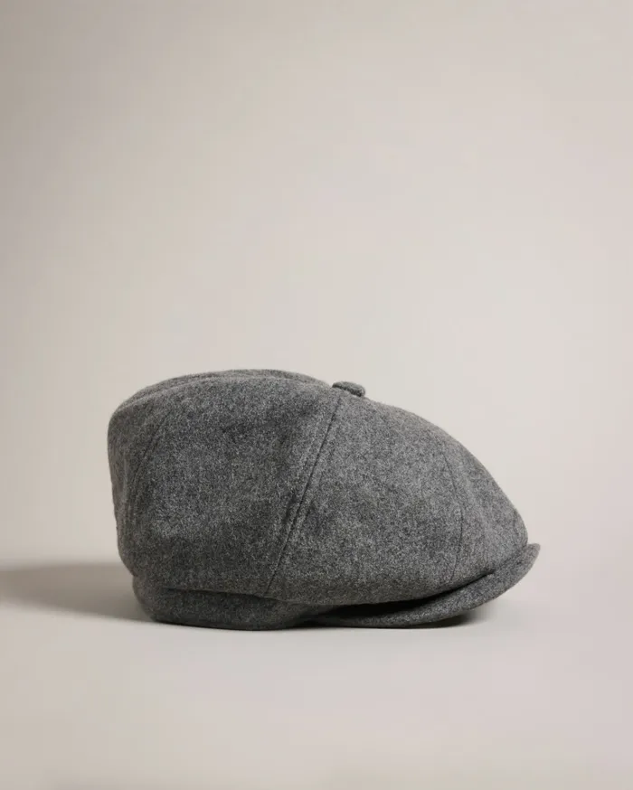 Men ELIOTTI 8211 Woollen Baker Boy Hat Grey Ted Baker Hats and Caps