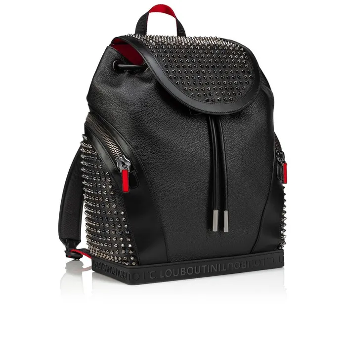 Men Explorafunk Backpack 8211 Grained Calf Leather 8211 Black Christian Louboutin Crossbody Bags