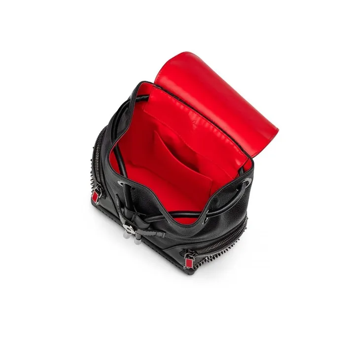 Men Explorafunk Small Backpack 8211 Calf Leather And Spikes 8211 Black Christian Louboutin Crossbody Bags