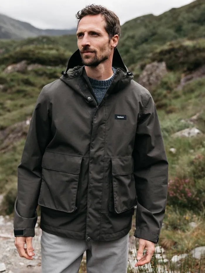 Men F28 Field Jacket Raven Black Finisterre Jackets Coats and Gilets