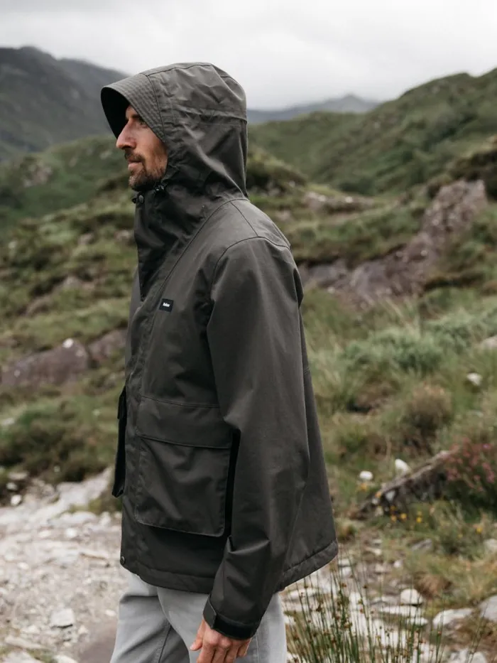 Men F28 Field Jacket Raven Black Finisterre Jackets Coats and Gilets