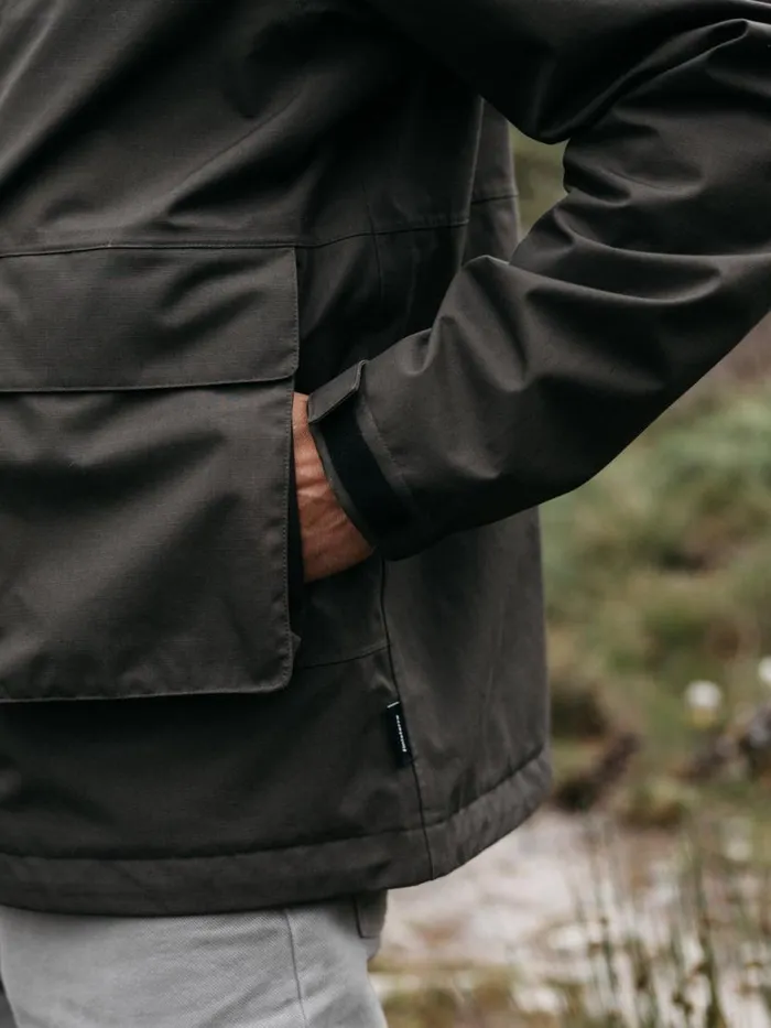 Men F28 Field Jacket Raven Black Finisterre Jackets Coats and Gilets