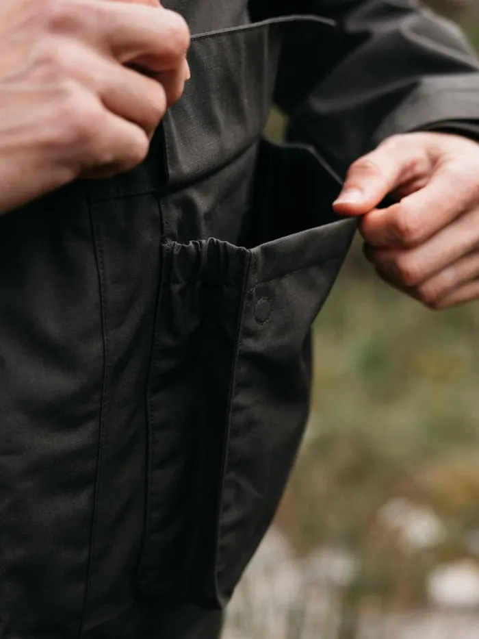 Men F28 Field Jacket Raven Black Finisterre Jackets Coats and Gilets