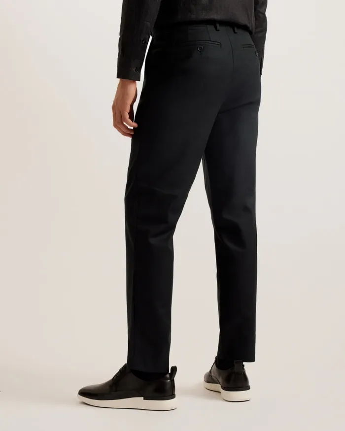 Men FELIXT 8211 Slim Fit Cotton Tailored Trousers Black Ted Baker Trousers and Chinos Men FELIXT 8211 Slim Fit Cotton Tailored Trousers Black Ted Baker Trousers and Chinos