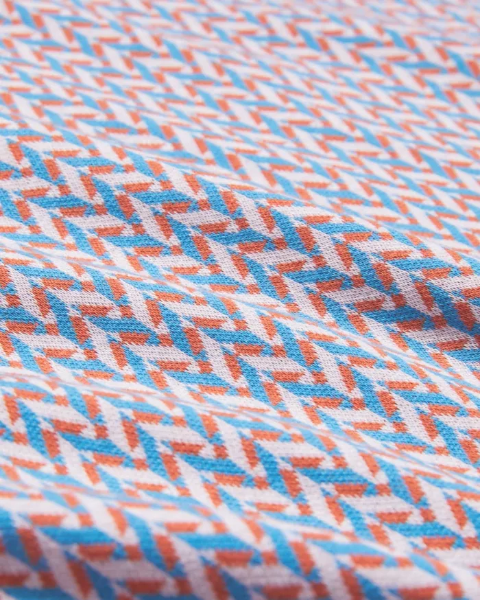 Men FINITY 8211 Jacquard Geometric Cotton TShirt Bright Blue Ted Baker Tops Men FINITY 8211 Jacquard Geometric Cotton TShirt Bright Blue Ted Baker Tops