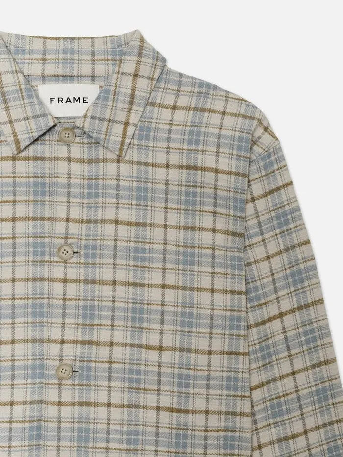 Men FRAME Jackets and Coats Relaxed Plaid Shirt Jacket