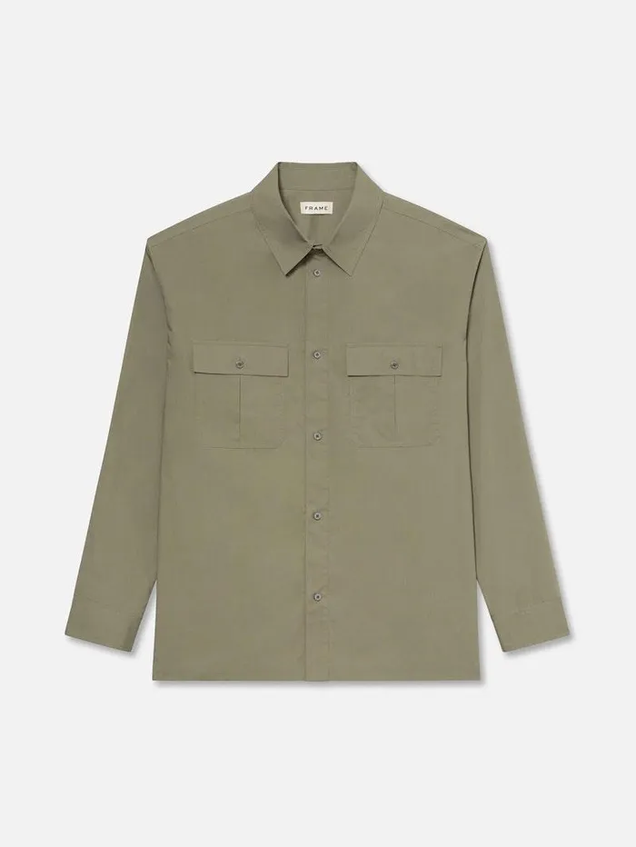 Men FRAME Shirts Military Shirt