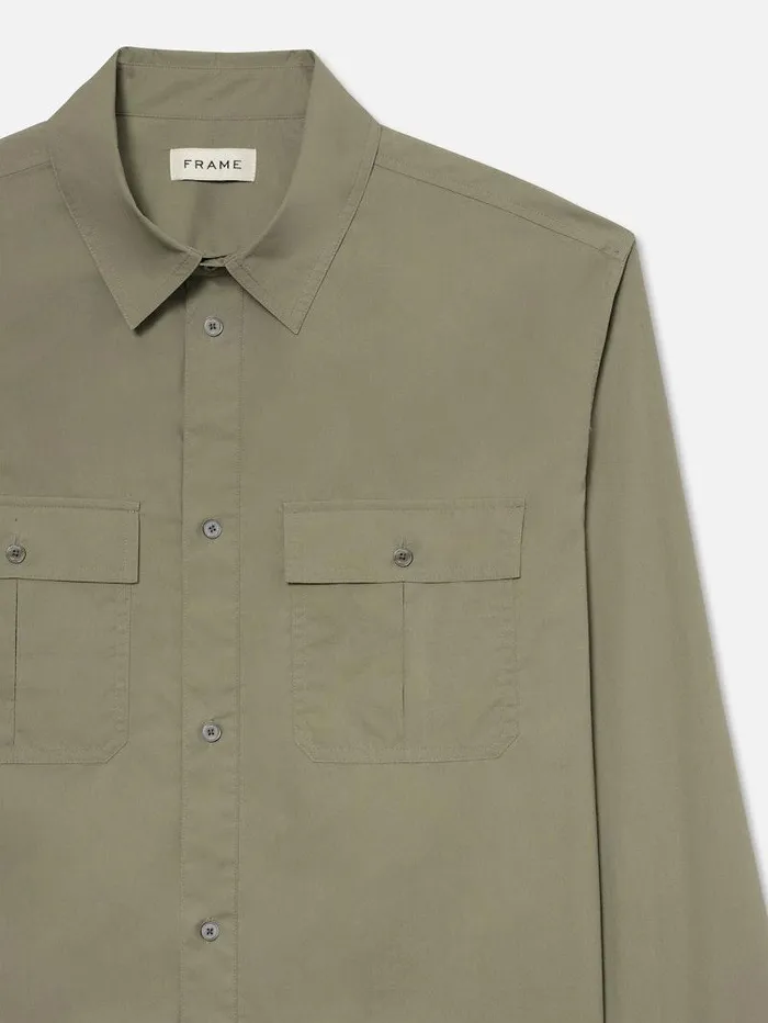 Men FRAME Shirts Military Shirt
