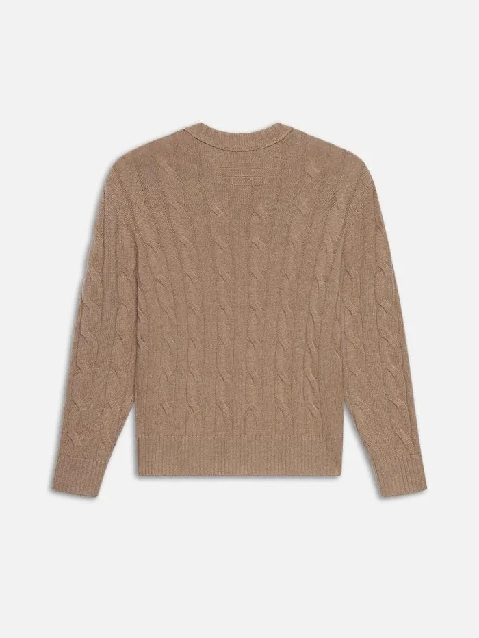 Men FRAME Sweaters and Hoodies Cashmere Cable Crewneck Men FRAME Sweaters and Hoodies Cashmere Cable Crewneck
