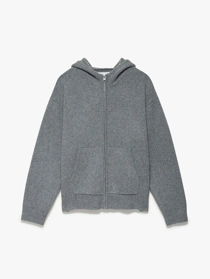 Men FRAME Sweaters and Hoodies Heavyweight Cashmere Full Zip Hoodie