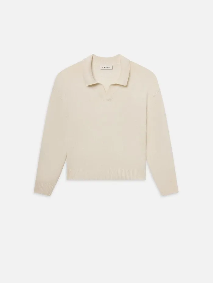 Men FRAME Sweaters and Hoodies Silk Blend Polo Sweater