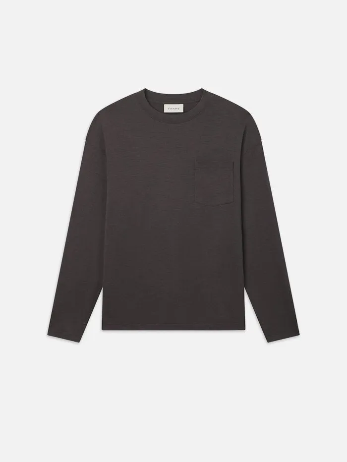 Men FRAME Tees and Polos Long Sleeve Woolen Tee