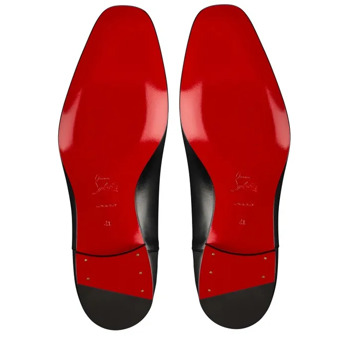 Men Greggo Laceup Shoes 8211 Patinated Calf Leather 8211 Black Christian Louboutin Buckles and Laceups