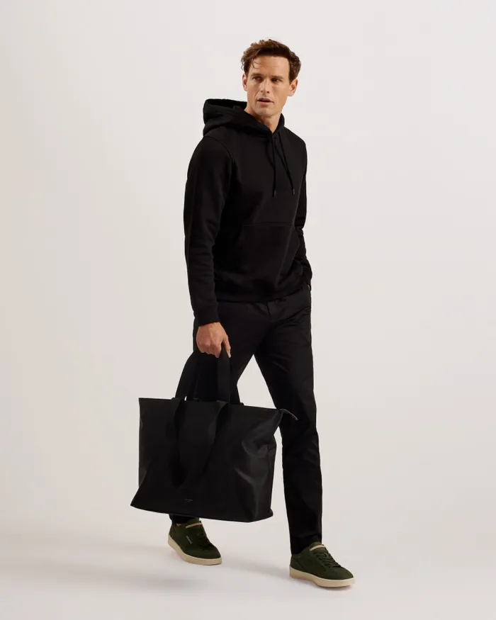 Men HEILYN 8211 Nylon Tote Bag With Webbing Handles Black Ted Baker Holdalls and Weekend Bags