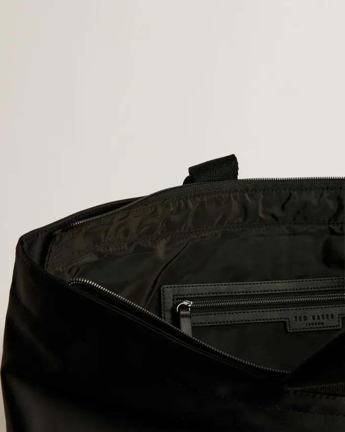 Men HEILYN 8211 Nylon Tote Bag With Webbing Handles Black Ted Baker Holdalls and Weekend Bags