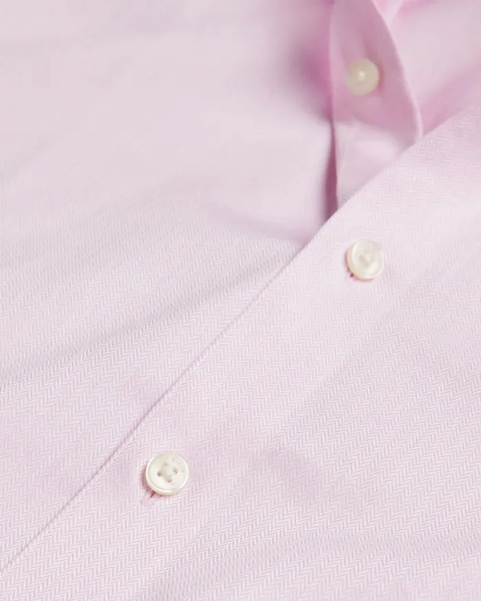 Men ILDATON 8211 Long Sleeve Herringbone Shirt Light Pink Ted Baker Shirts Men ILDATON 8211 Long Sleeve Herringbone Shirt Light Pink Ted Baker Shirts