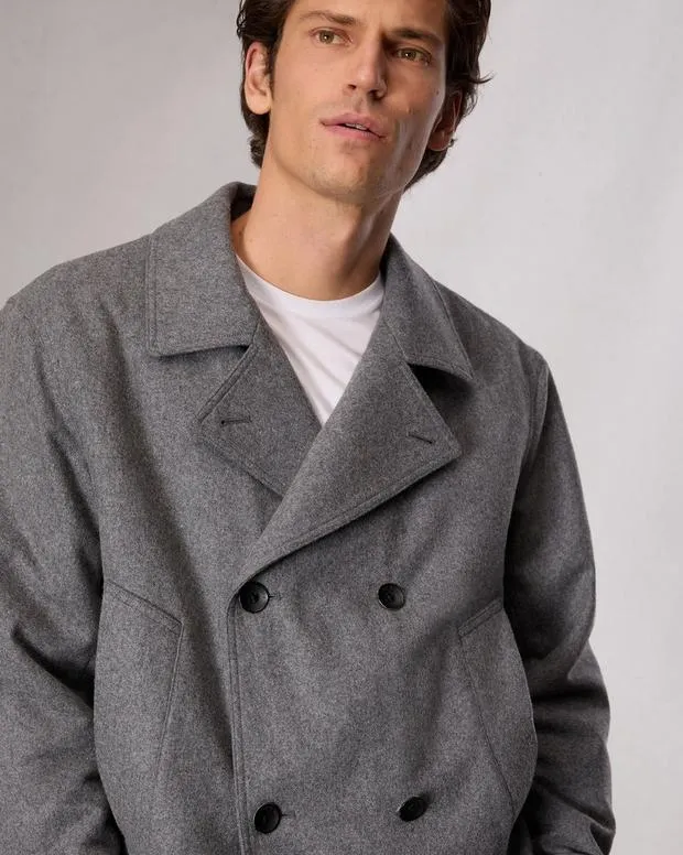 Men Jackets and Coats Rag and Bone Eddy WoolBlend Jacket Mid Charcoal