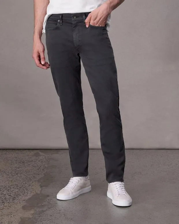 Men Jeans Rag and Bone Fit 2 Slim Fit Jean Aero Stretch Denim Charcoal Grey