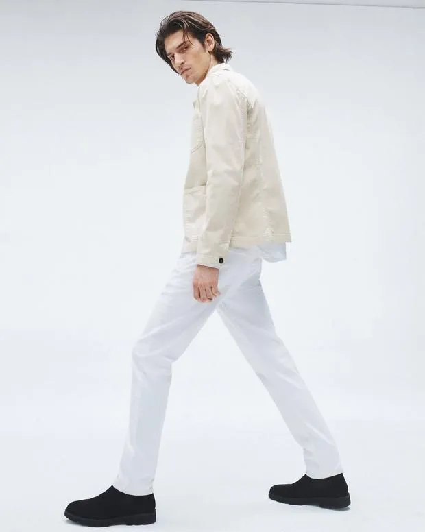 Men Jeans Rag and Bone Fit 2 Slim Fit Jean Authentic Stretch Denim Optic White
