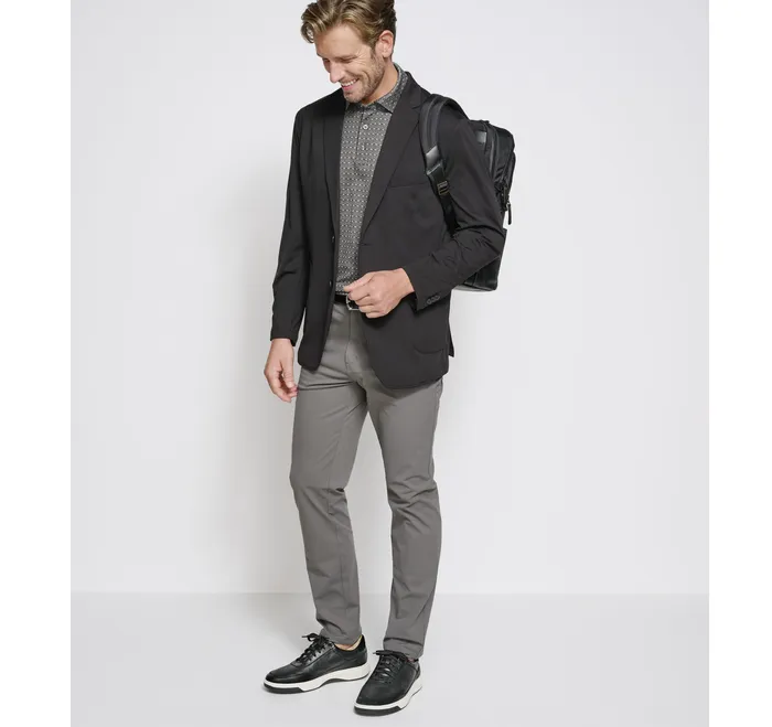 Men Johnston and Murphy XC Flex Knit Blazer Black Apparel