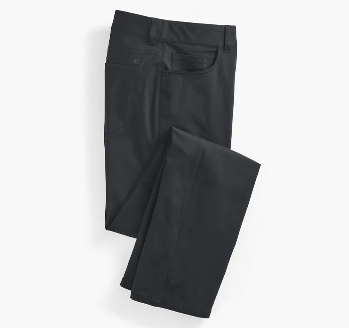 Men Johnston and Murphy XC4 Performance FivePocket Pants Black Pants and Jeans