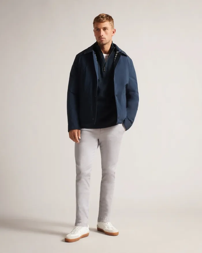 Men KILBRN 8211 High Neck Sweatshirt Navy Ted Baker Jumpers and Knitwear