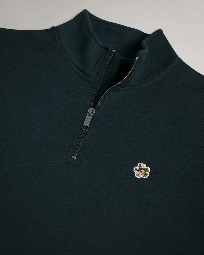 Men KILBRN 8211 High Neck Sweatshirt Navy Ted Baker Jumpers and Knitwear