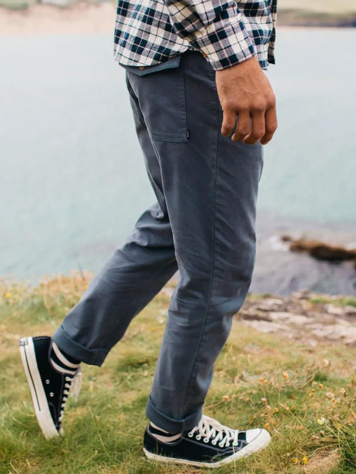 Men Koerner Trouser Airforce Blue Finisterre Trousers and Jeans