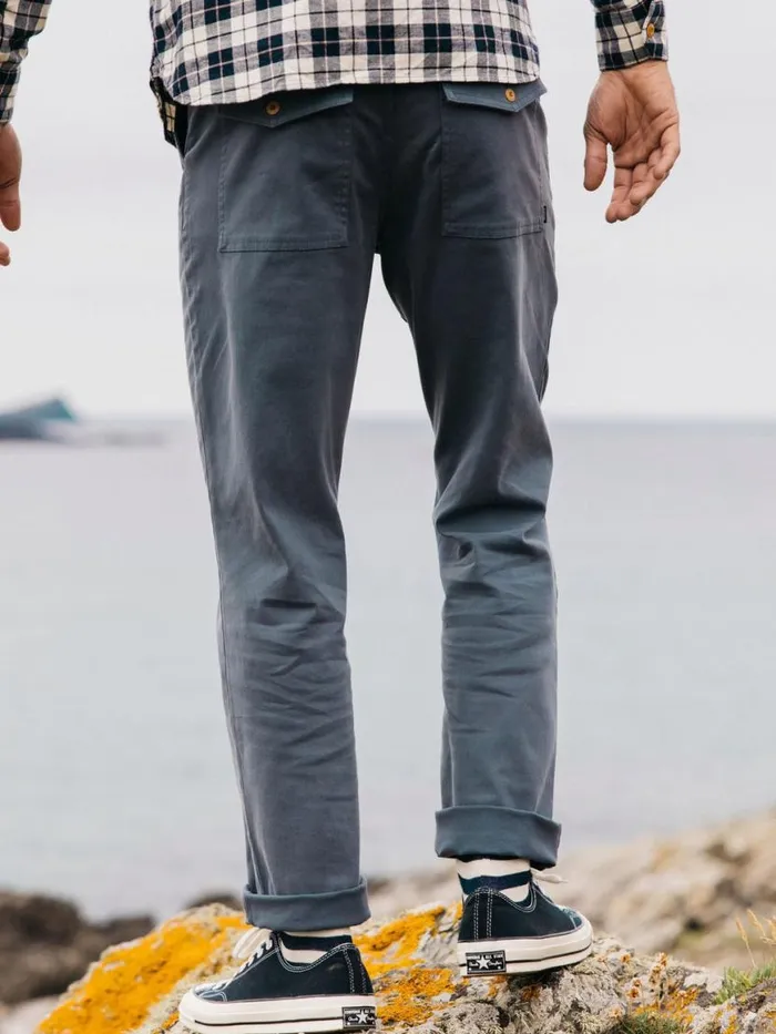 Men Koerner Trouser Airforce Blue Finisterre Trousers and Jeans