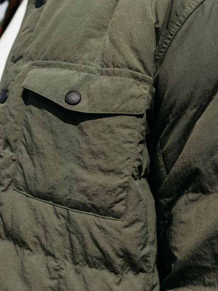 Men Lapwing Shirt Olive Finisterre Jackets Coats and Gilets