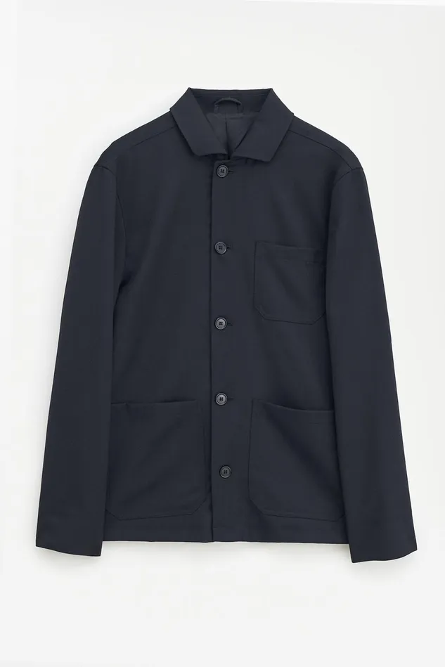 Men Louis Gabardine Jacket Black Filippa K Overshirts