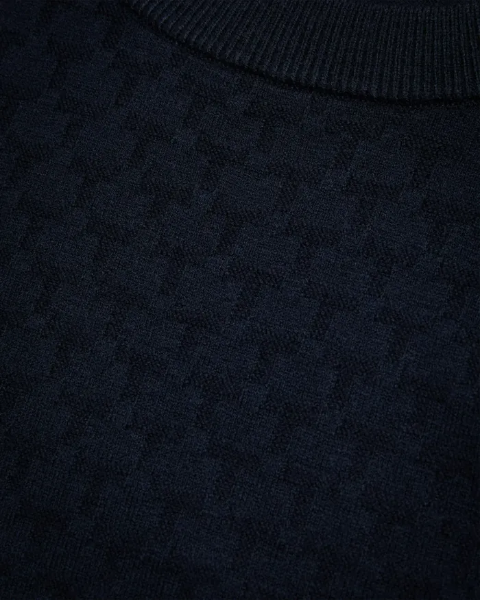 Men LOUNG 8211 Long Sleeve T Knit Jumper Navy Ted Baker Jumpers and Knitwear Men LOUNG 8211 Long Sleeve T Knit Jumper Navy Ted Baker Jumpers and Knitwear
