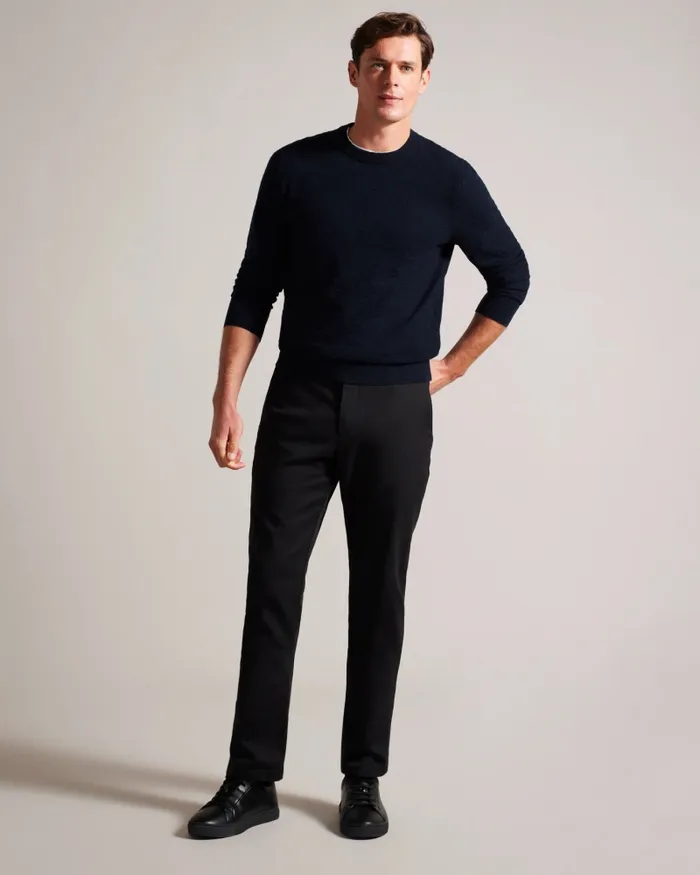 Men LOUNG 8211 Long Sleeve T Knit Jumper Navy Ted Baker Jumpers and Knitwear Men LOUNG 8211 Long Sleeve T Knit Jumper Navy Ted Baker Jumpers and Knitwear