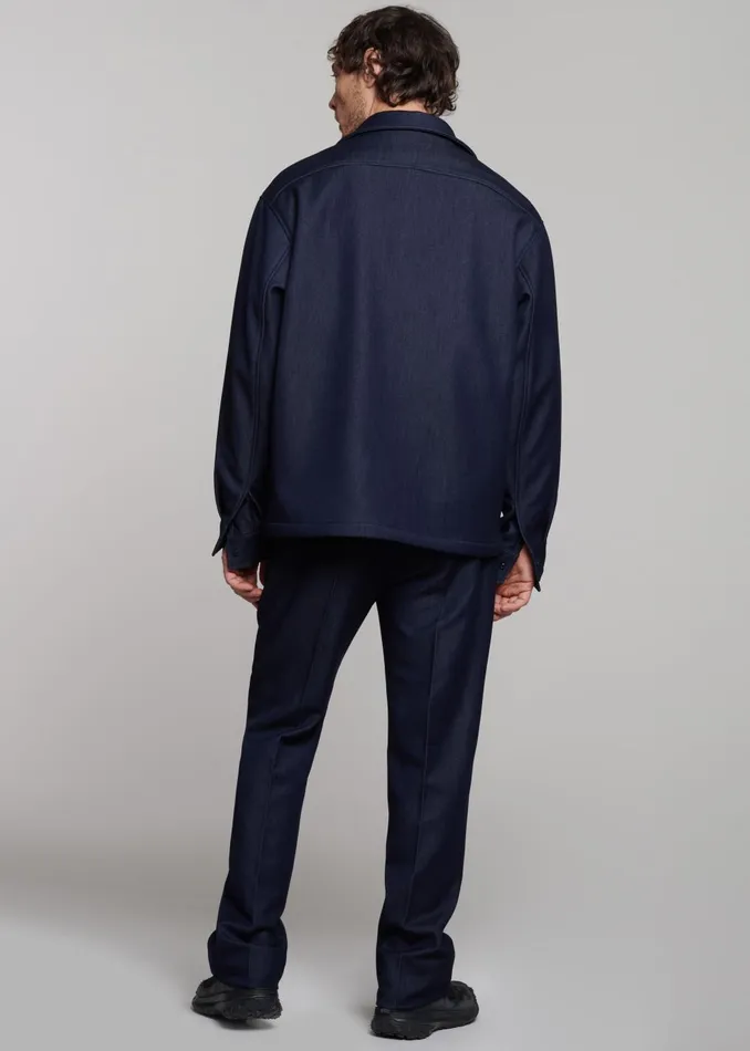 Men Mason Boxy Jacket 8211 Indigo The Frankie Shop Outerwear