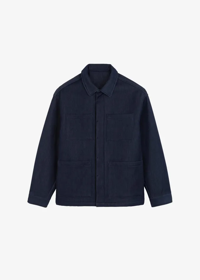 Men Mason Boxy Jacket 8211 Indigo The Frankie Shop Outerwear