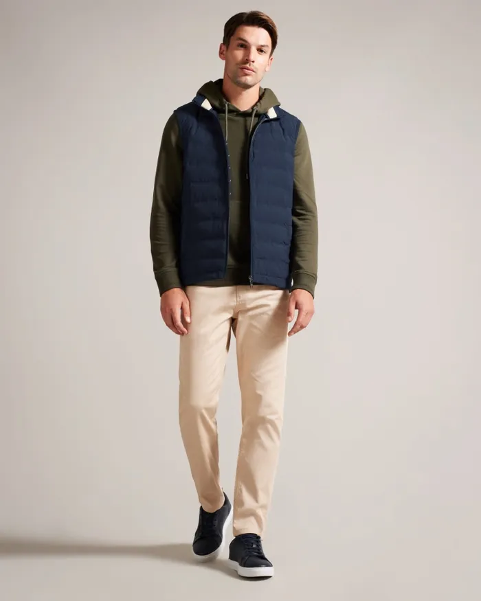 Men NEWWARK 8211 Padded Funnel Neck Gilet Blue Ted Baker Coats and Jackets Men NEWWARK 8211 Padded Funnel Neck Gilet Blue Ted Baker Coats and Jackets