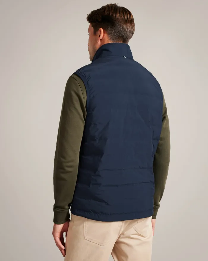Men NEWWARK 8211 Padded Funnel Neck Gilet Blue Ted Baker Coats and Jackets Men NEWWARK 8211 Padded Funnel Neck Gilet Blue Ted Baker Coats and Jackets