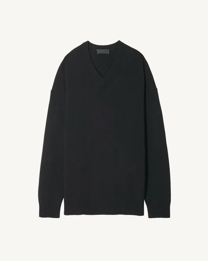 Men Nili Lotan HAGEN SWEATER Black Sweaters