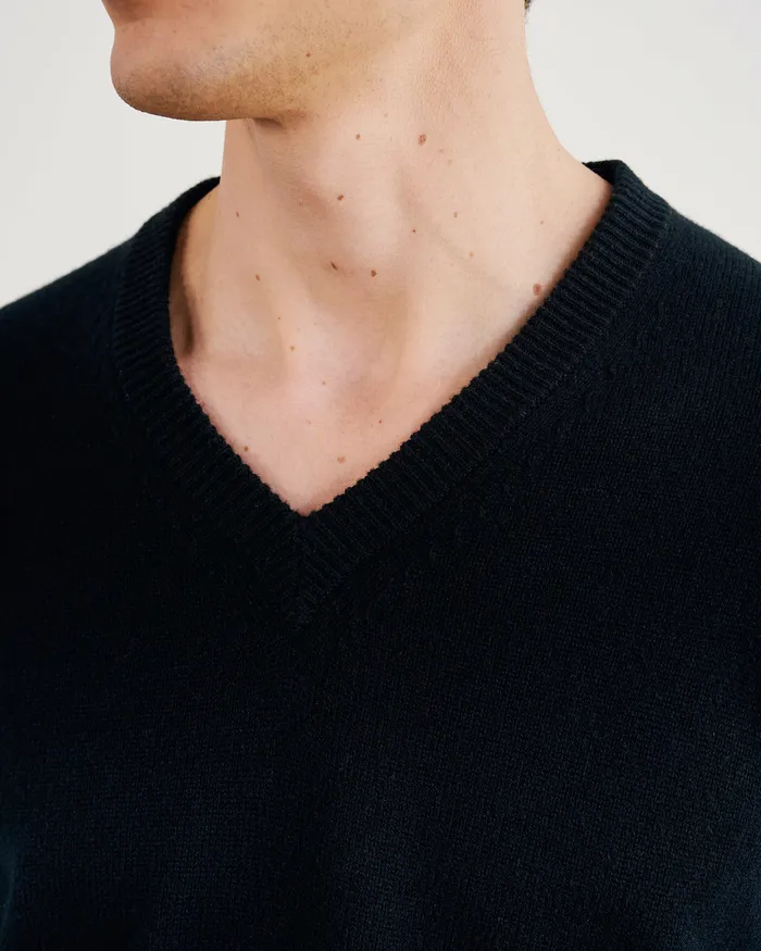 Men Nili Lotan HAGEN SWEATER Black Sweaters