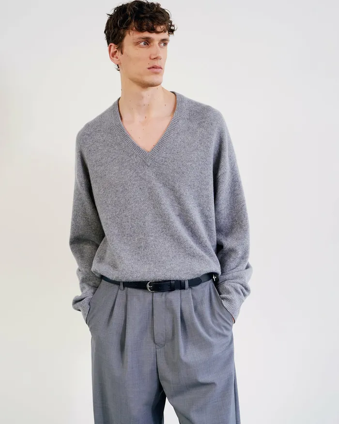 Men Nili Lotan HAGEN SWEATER Black Sweaters