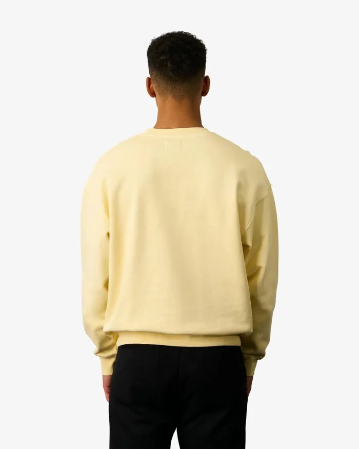 Men Organic Oversized Crew Cedar Brown Colorful Standard Crewneck Sweatshirts