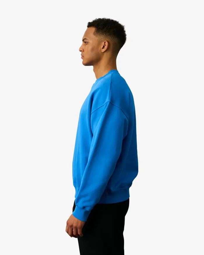 Men Organic Oversized Crew Red Tangerine Colorful Standard Crewneck Sweatshirts