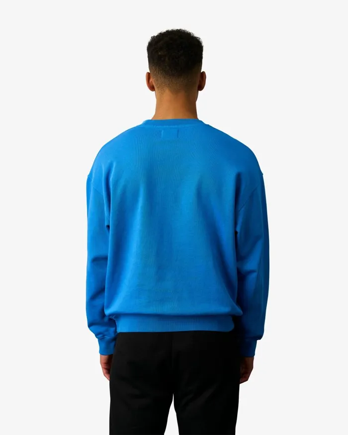 Men Organic Oversized Crew Red Tangerine Colorful Standard Crewneck Sweatshirts