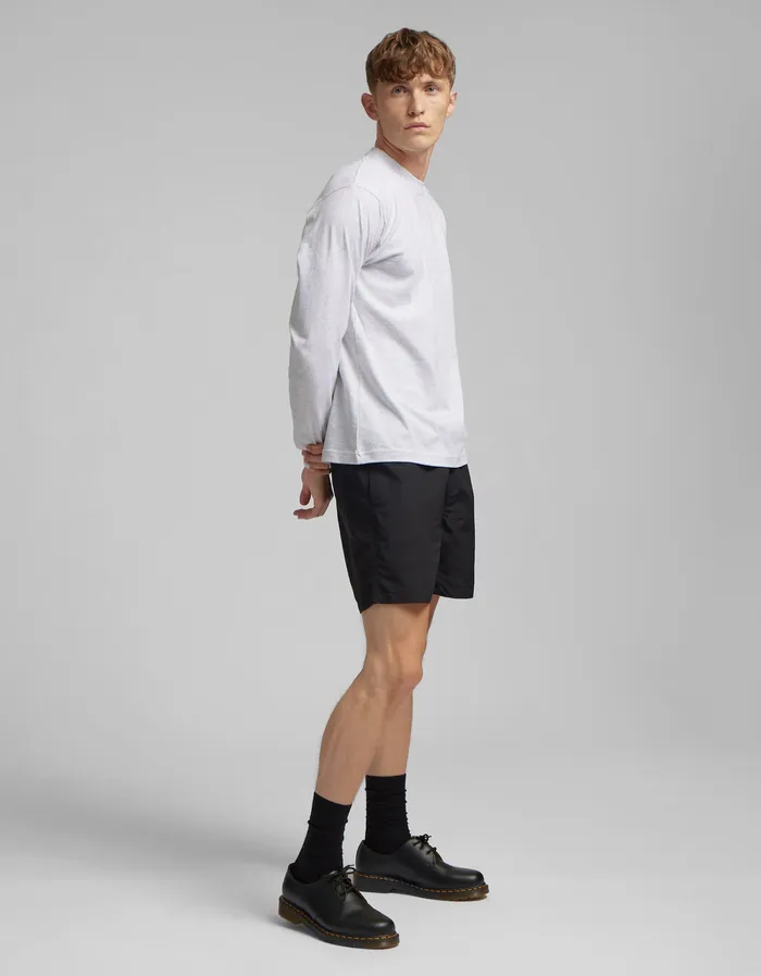 Men Oversized Organic LS TShirt 8211 Faded Black TShirts Colorfulstandard